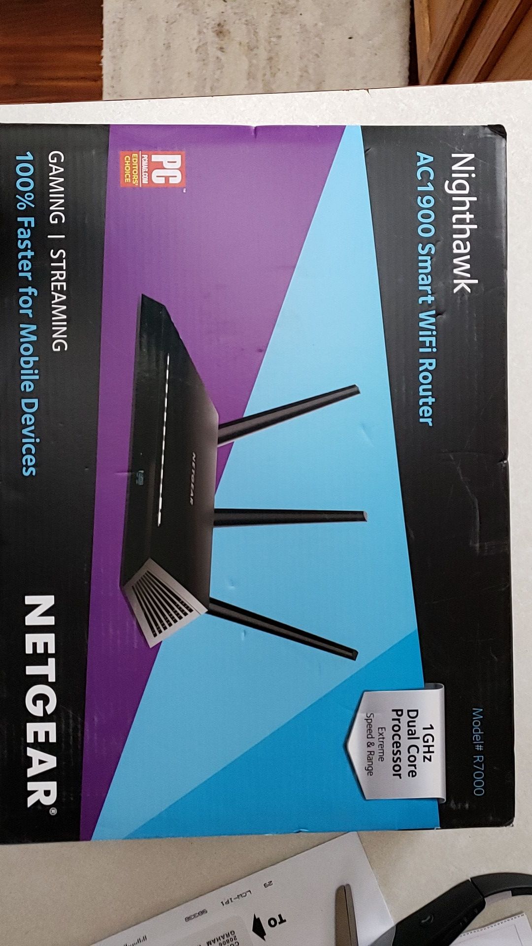 Netgear router NightHawk 1Gig