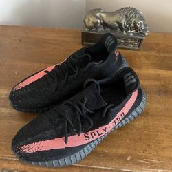 Yeezy 350 Black Red