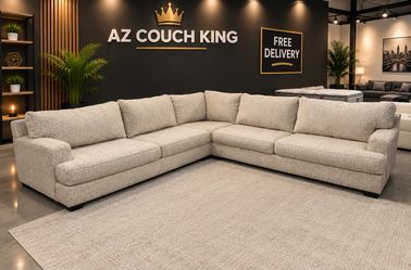 Huge Oversized Cream Sectional Couch-FREE DELIVERY 🚚