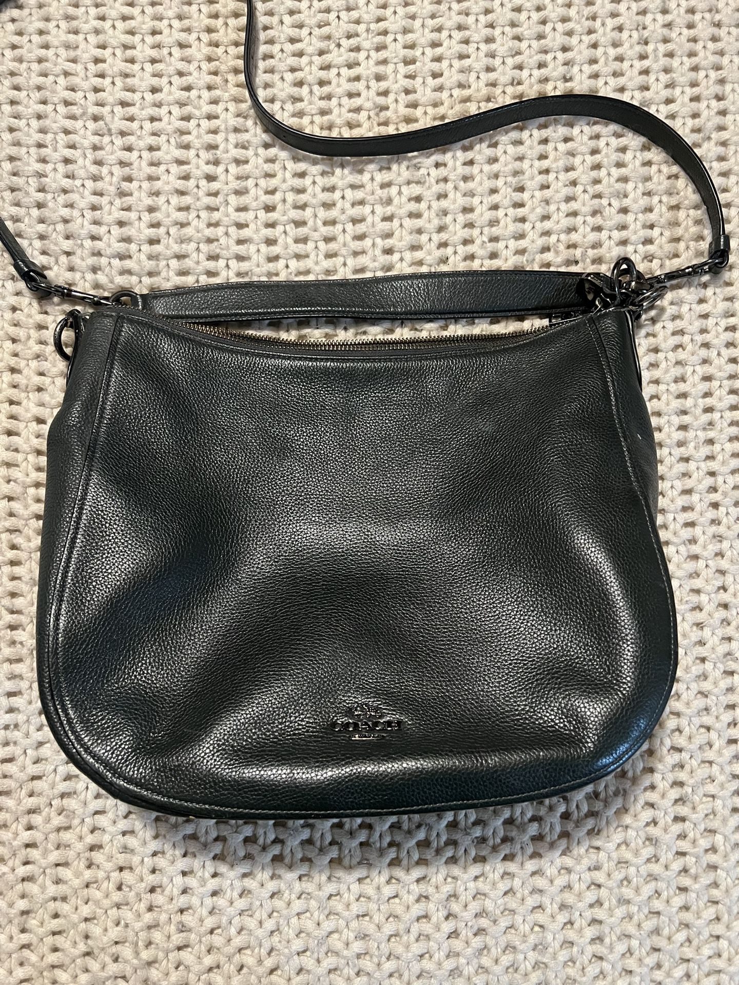 Coach Dark Green Leather Purse