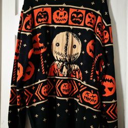 🔥 RARE FIND! Officially Licensed "Trick 'r Treat" Sam Knitted Sweater
