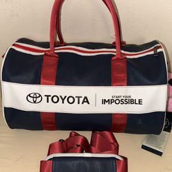 RARE NWT LTD ED TOYOTA SERVCO HAWAII 100th ANNIVERSARY SPORTS DUFFEL BAG