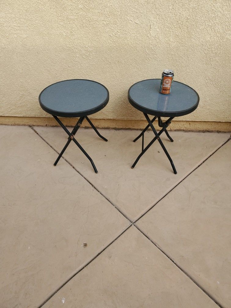 Small Glass Top Tables, $15 for 2