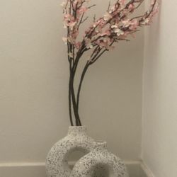 Ceramic vases And Flowes