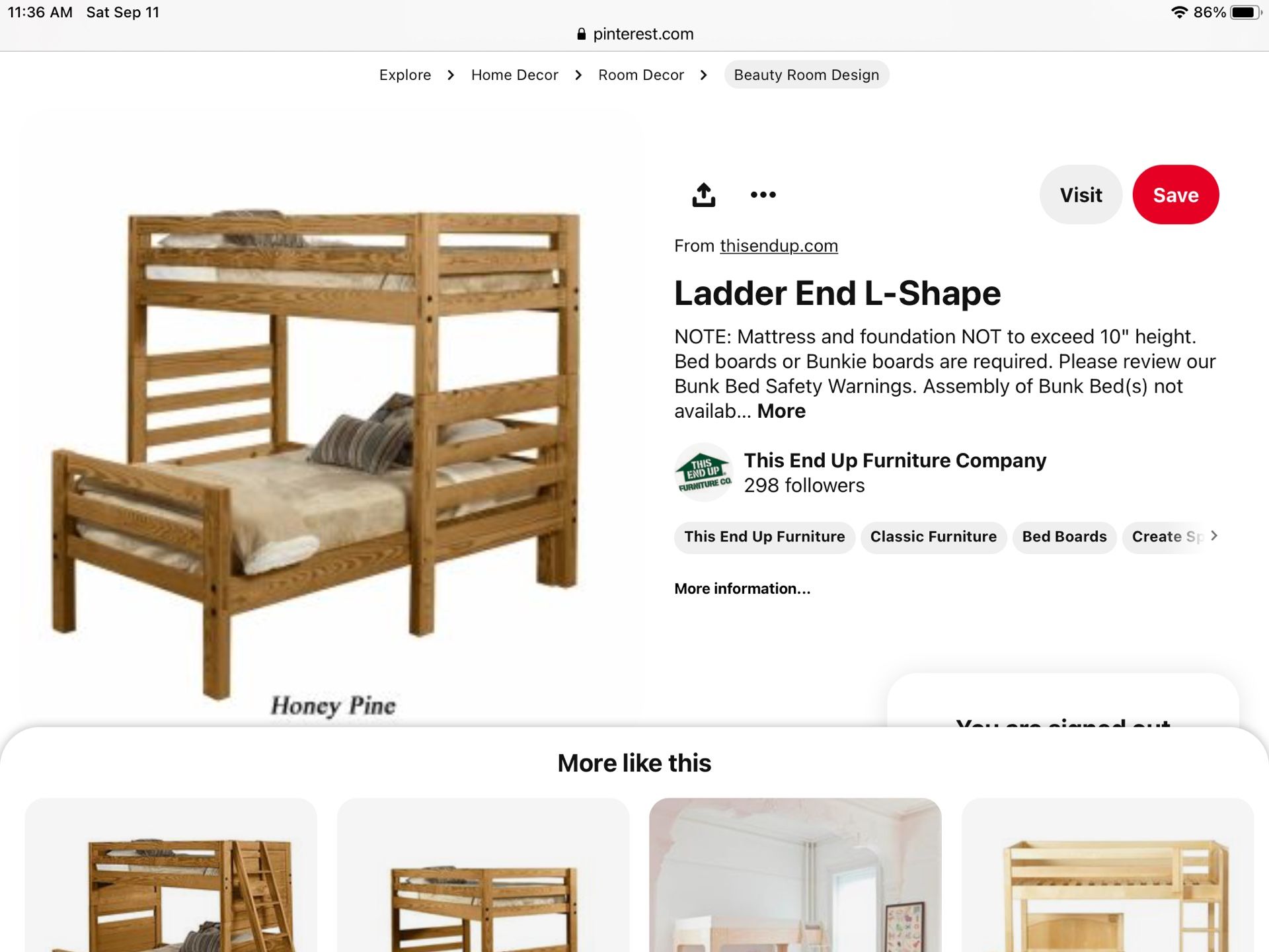 This End Up Children’s Bedroom Furniture