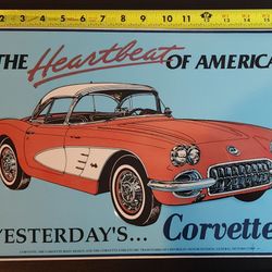 Corvette Sign  "The Heart Of America"