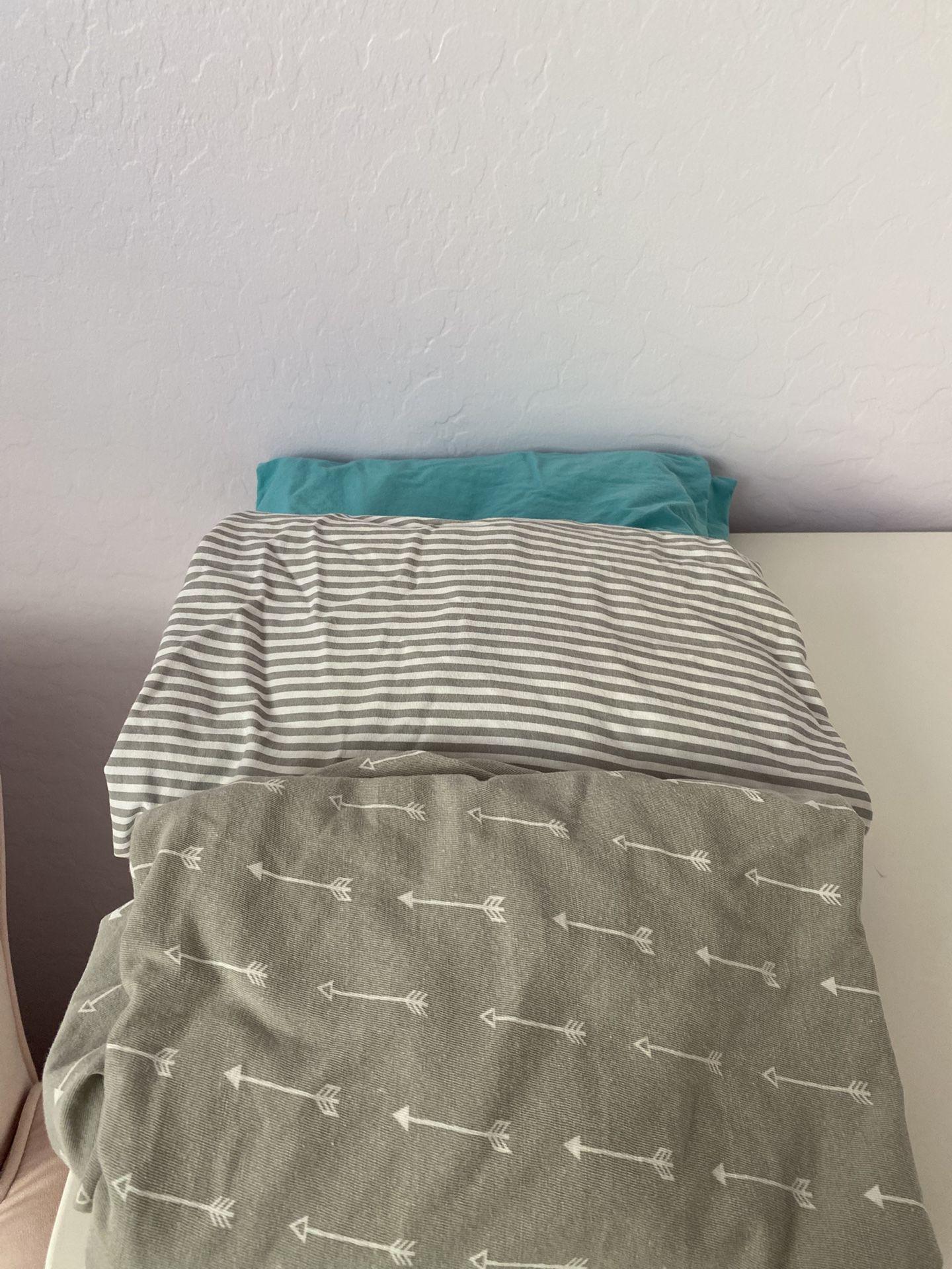 Organic Cotton Baby Crib Fitted Sheet, Pack Of 3