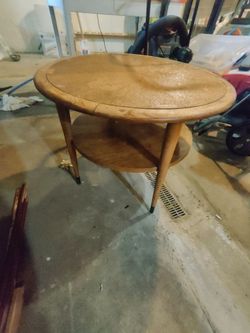 Lane round side table