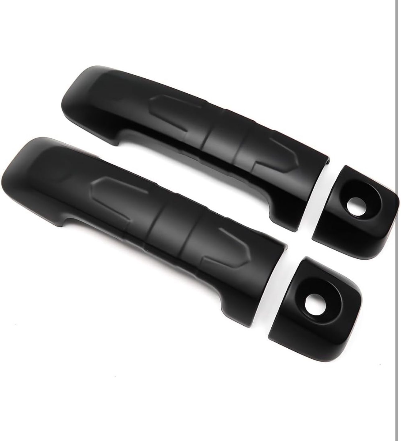 4pcs Black Car Exterior Door Handle Cover for Toyota FJ Cruiser XJ10 TRD Off Road 2007 2008-2019 2020 2021 2022, Side Body Door Trim