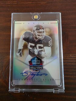 Lawrence Taylor Panini Hall of Fame Auto Card 6/50