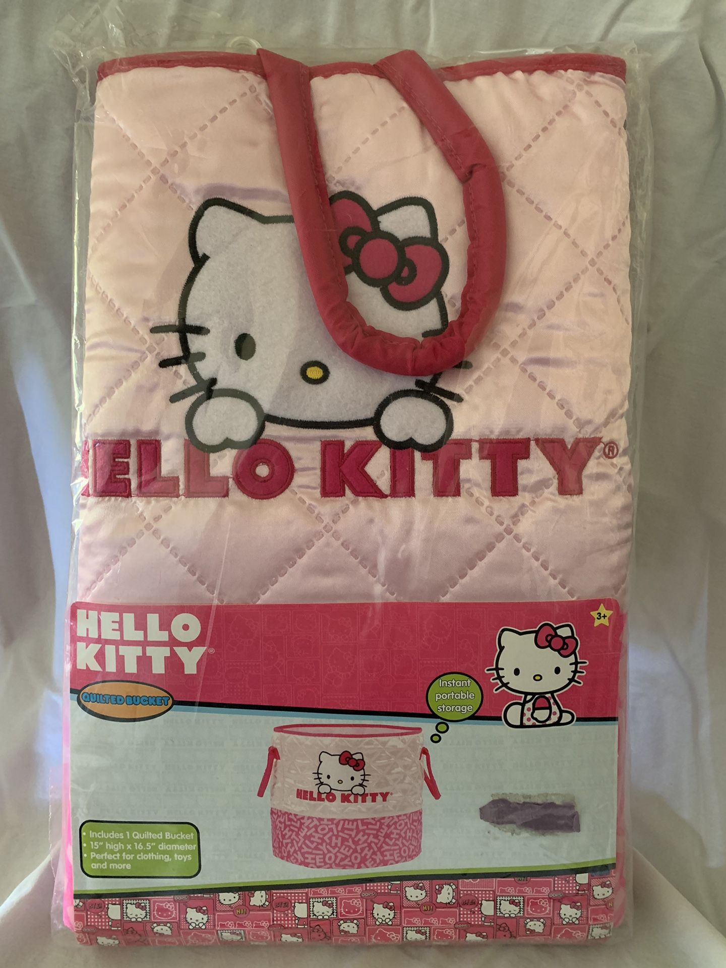 Hello kitty quilted bucket