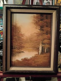 Original Landscape Oil Painting By S. Hills 12 x 16