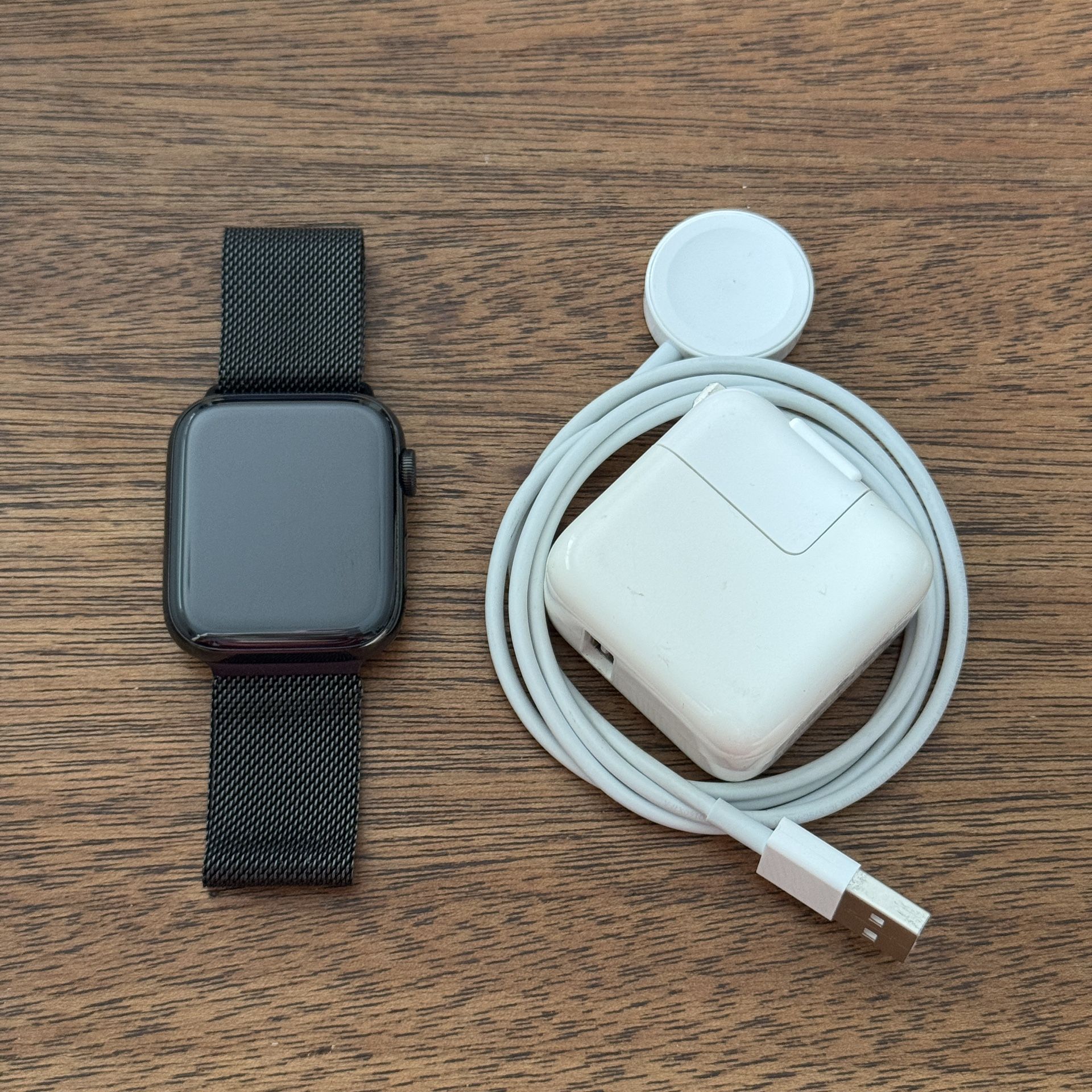 Apple Watch Stainless Steel with Milanese Loop