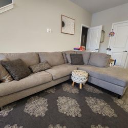 2 Piece Gray Ashley Furniture Couch 