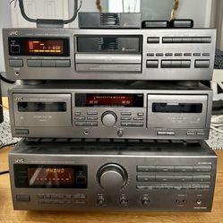 TRADE - JVC Receiver, Tape Deck, And Cd Deck