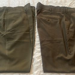 2 Men's Big & Tall Designer Dress Pants - In Excellent Condition!
