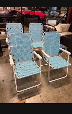 New-Buy 2 X $45 Or 4 X $80 Patio Folding Chairs. Alloy Steel material. Weight Capacity: 264 Ibs Each