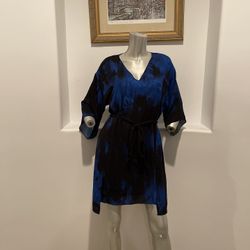 Halston Heritage Kimono Style Caftan Mini Dress Size XS/S