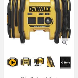 DeWalt 20 Volts Air Compressor Inflator
