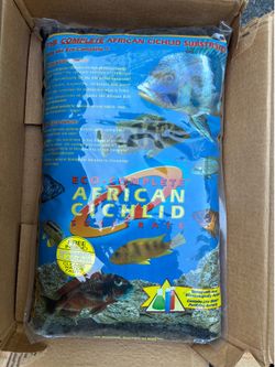 2 Bags CaribSea EcoComplete African Cichlid Black 20 lbs.