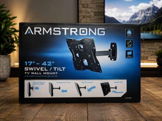 Armstrong 17”–42” Swivel / Tilt TV Wall Mount – New Open Box