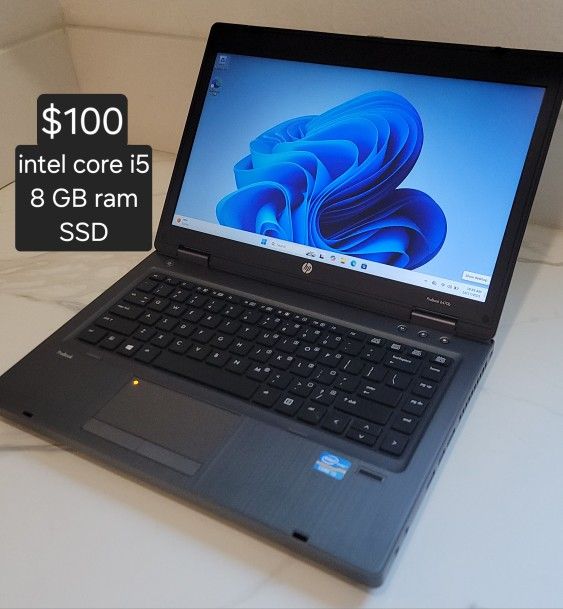 Windows 11 pro HP ProBook laptop. Intel core i5. 8 GB ram. SSD. Delivery Available. Se Habla Español