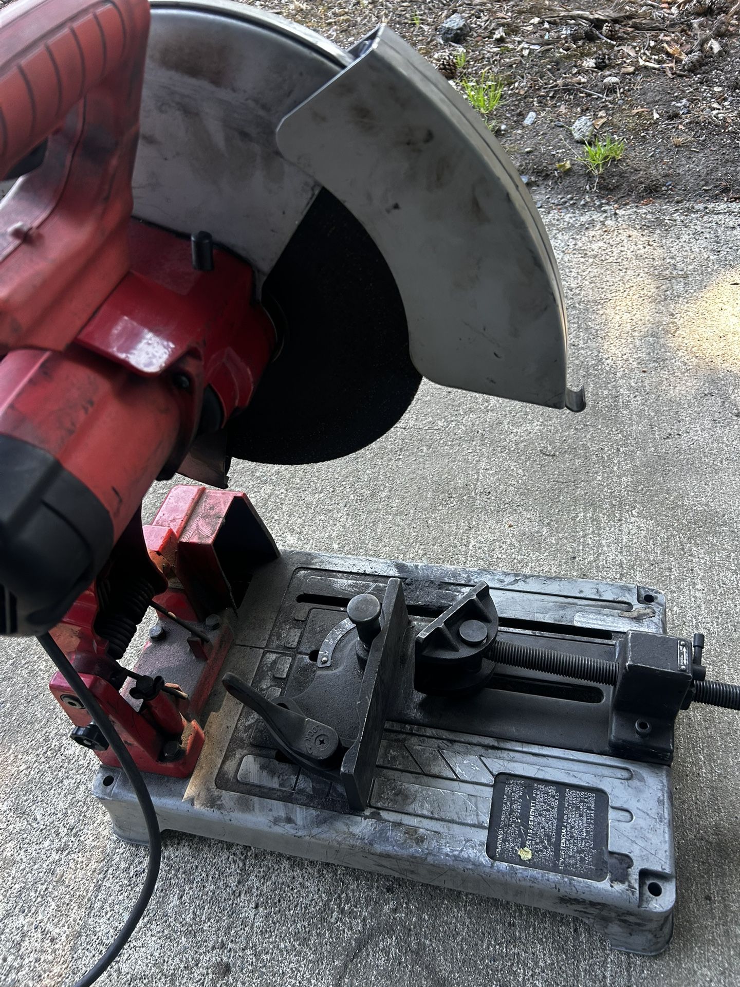 milwaukee abrasive cut off machine