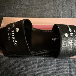 Kate Spade Black Leather Sandals