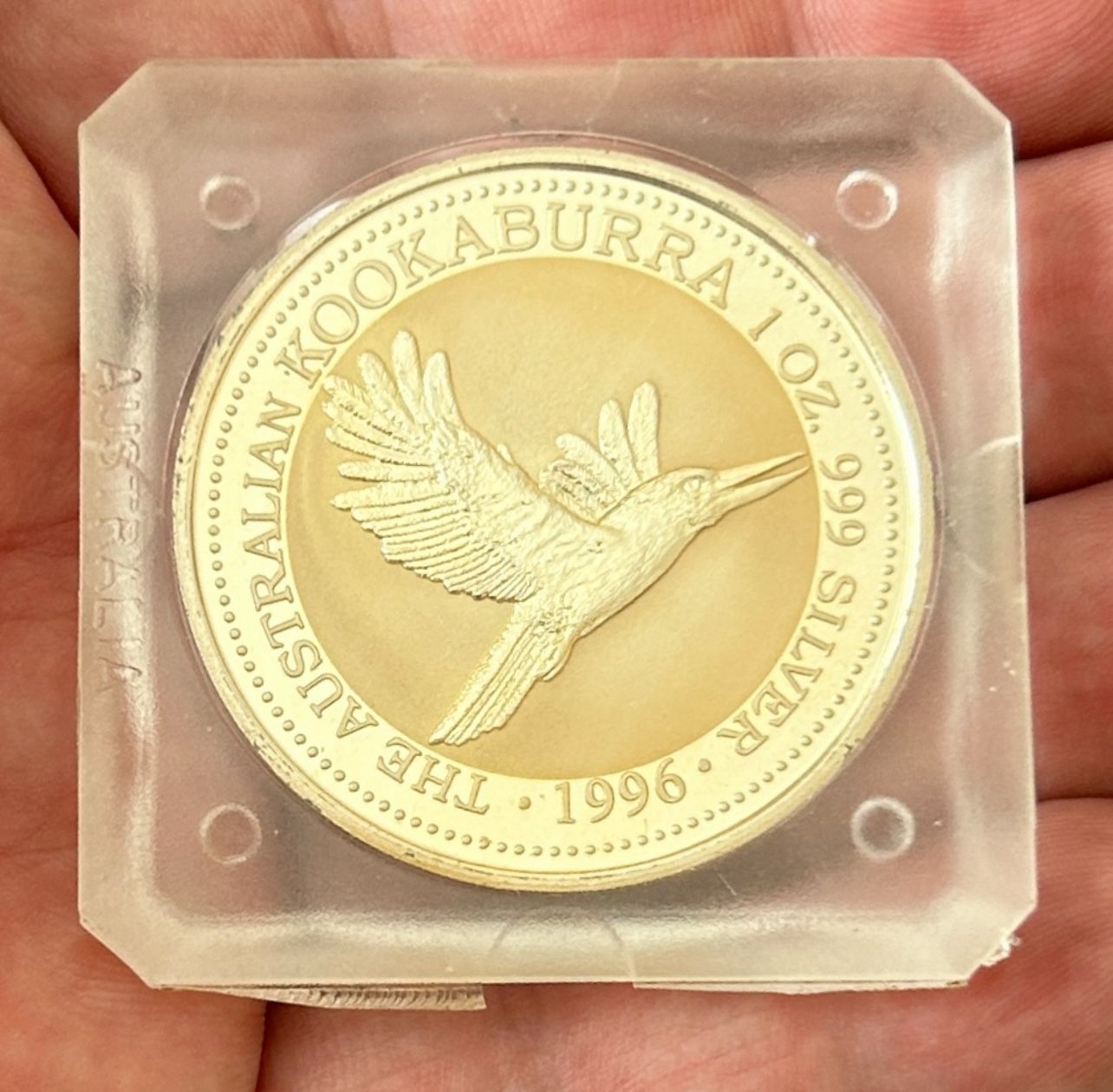 Silver Coin 999 1Oz 1996 Australian Kookaburra 1 Dollar Elizabeth II