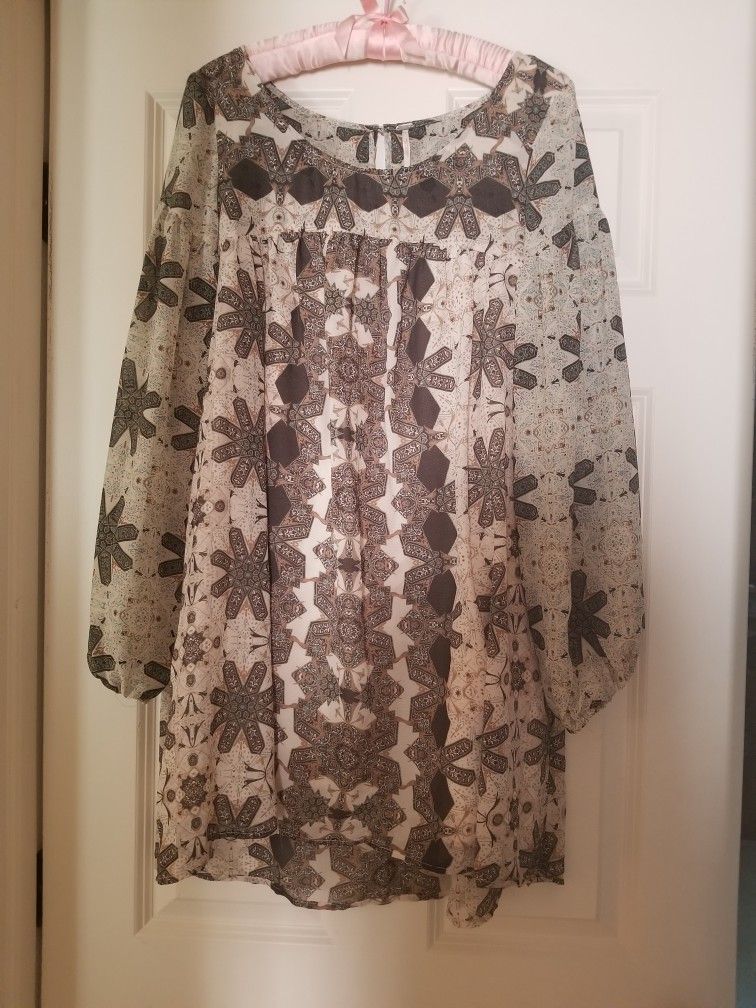 Free People Smocked Mini Dress Size Small