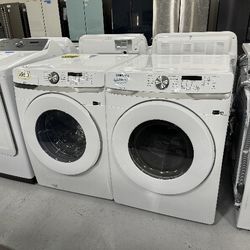 Washer and Dryer NEW White Front Load Electric Stackable 