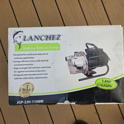 Open Box 1.6hp Lanchez Pump