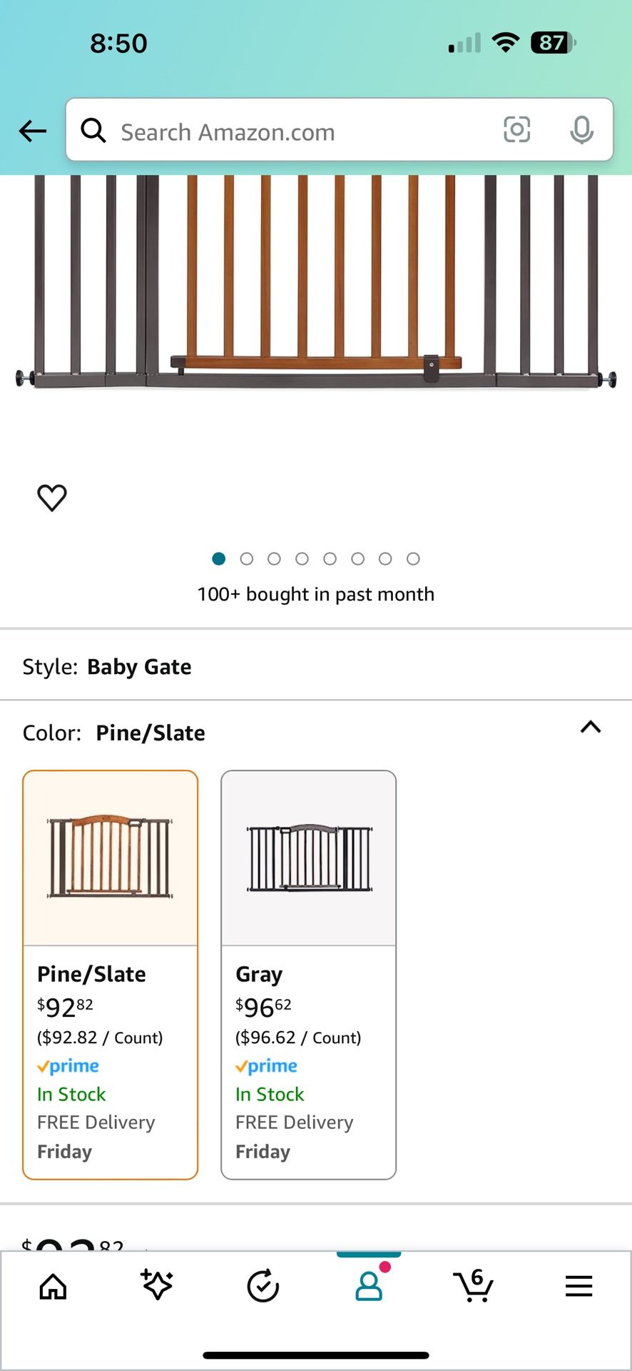 Summer Infant Anywhere Decorative Walk-Thru Pet and Baby Gate, 28” - 42.5” Wide, 30" Tall