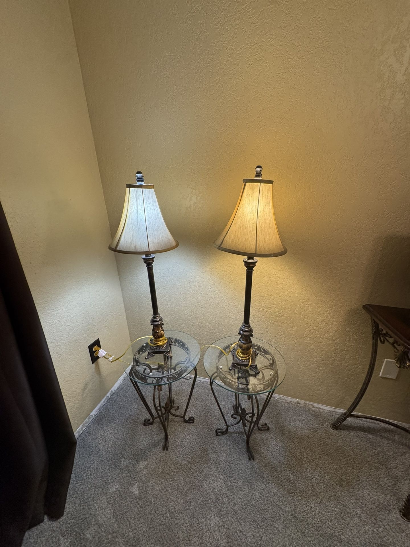 Two Tables And Two Lamps