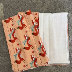 Fox Burp Cloths