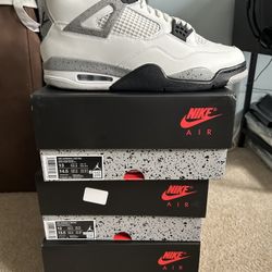 Nike Air Jordan 4 Grey Cement Sz 12 And 13