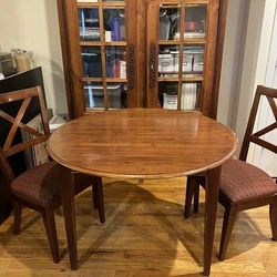 Ethan allen dining table and chairs used outlet