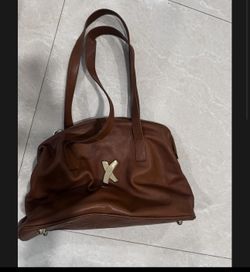 Paola Picasso Camel Brown Leather Bag