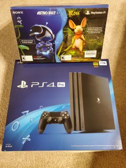 Playstation 4 Pro, With Psvr, Controller And Games