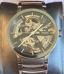 RADO Centrix R.301781.2 Black Automatic Stainless Men's Watch 38mm Skeleton Dial