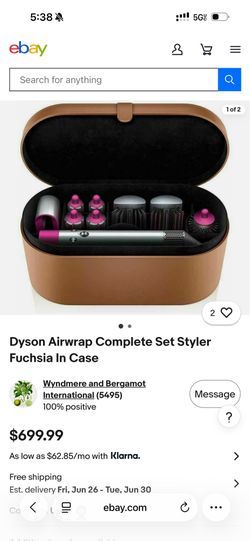 Dyson Airwrap Complete Set Styler Fuchsia In Case
