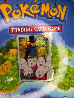 Japanese Pokemon Carddass Holographic Prism Exeggcute Sticker Card