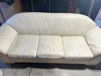 Two Genuine Italian  Leather Sofas Living room.