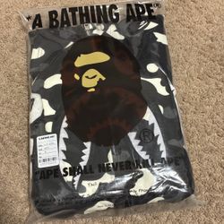 Bape Hoodie (black And White Camo)