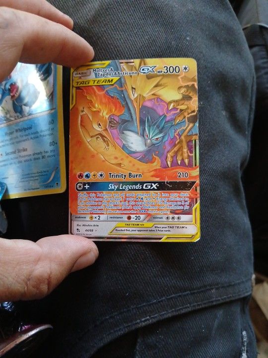 Moltres&zapdos& Articuno Gx Tag Team Card