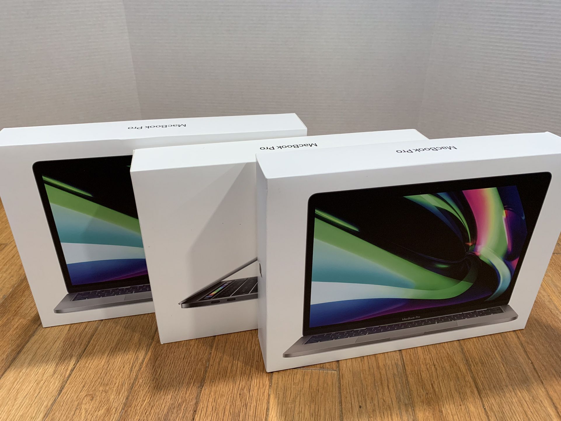 $520 each, i7/16GB RAM/256GB, Touch Bar 2019 MacBook Pro 13”, $2338 each org. retail