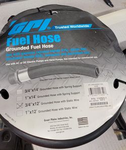 GPI 110523-1 3/4" x 12' Fuel Hose Kit w/ Static Wire