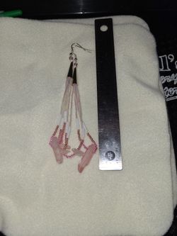 Rose Quartz Loop Earrings