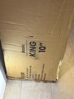 King 10” memory foam mattress