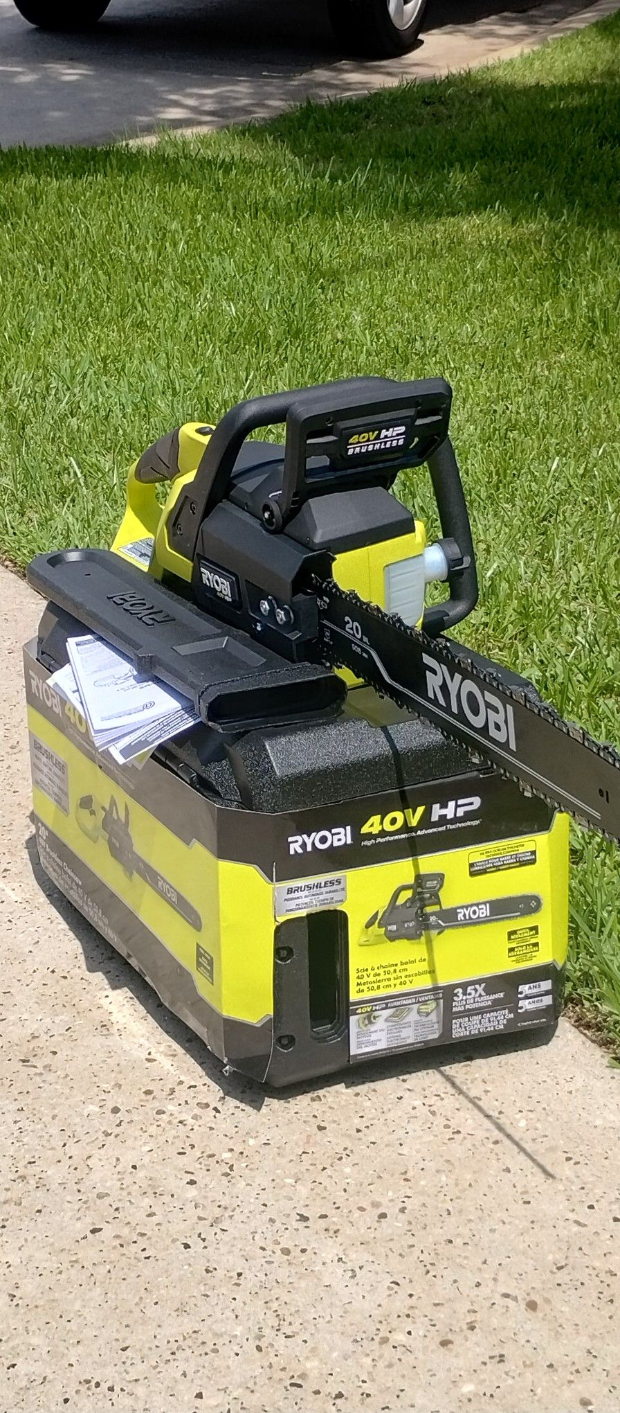 Brand New RYOBI 40V HP Brushless 20 in. Battery Chainsaw (Tool-Only)